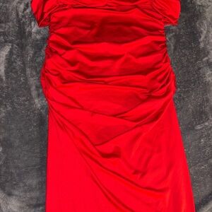 Elegant Red Women's Dress